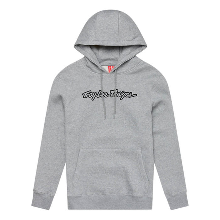 TROY LEE DESIGNS SIGNATURE PULLOVER HOODIE SIGNATURE GRAY HEATHER S