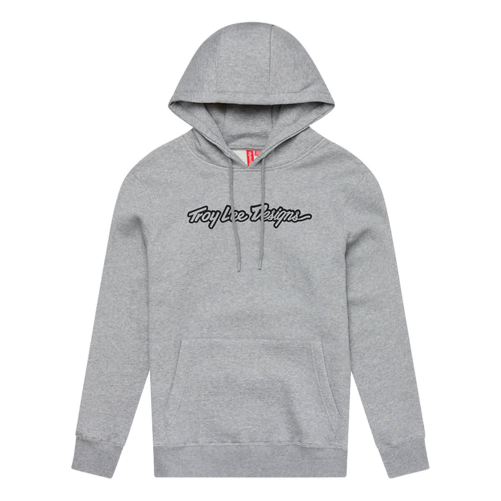 TROY LEE DESIGNS SIGNATURE PULLOVER HOODIE SIGNATURE GRAY HEATHER XL