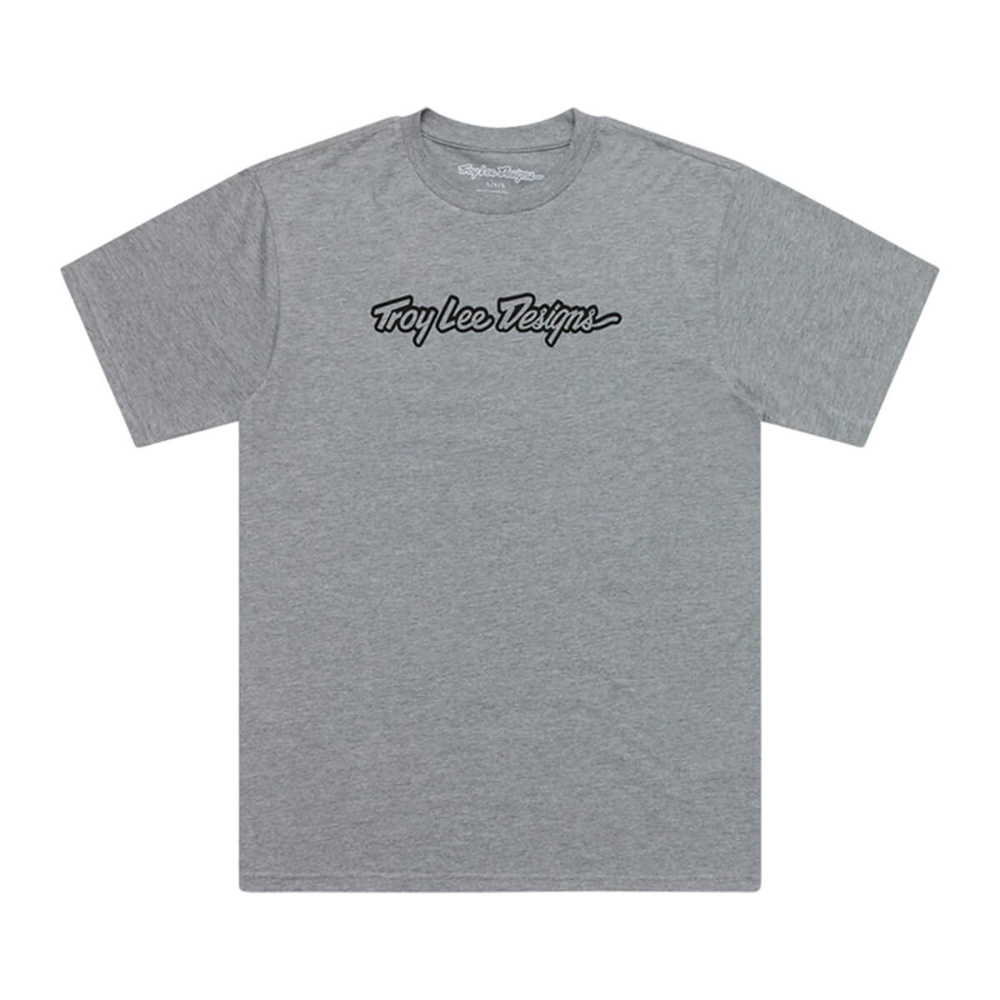 TROY LEE DESIGNS SIGNATURE T-SHIRT SIGNATURE GRAY HEATHER S