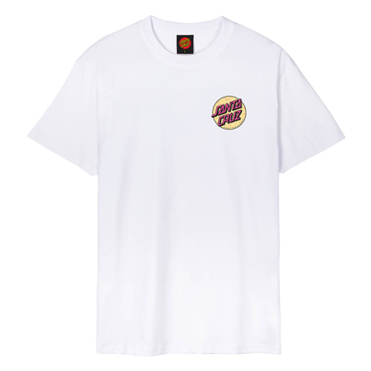 SANTA CRUZ WAGON DOT CHEST T-SHIRT WHITE M