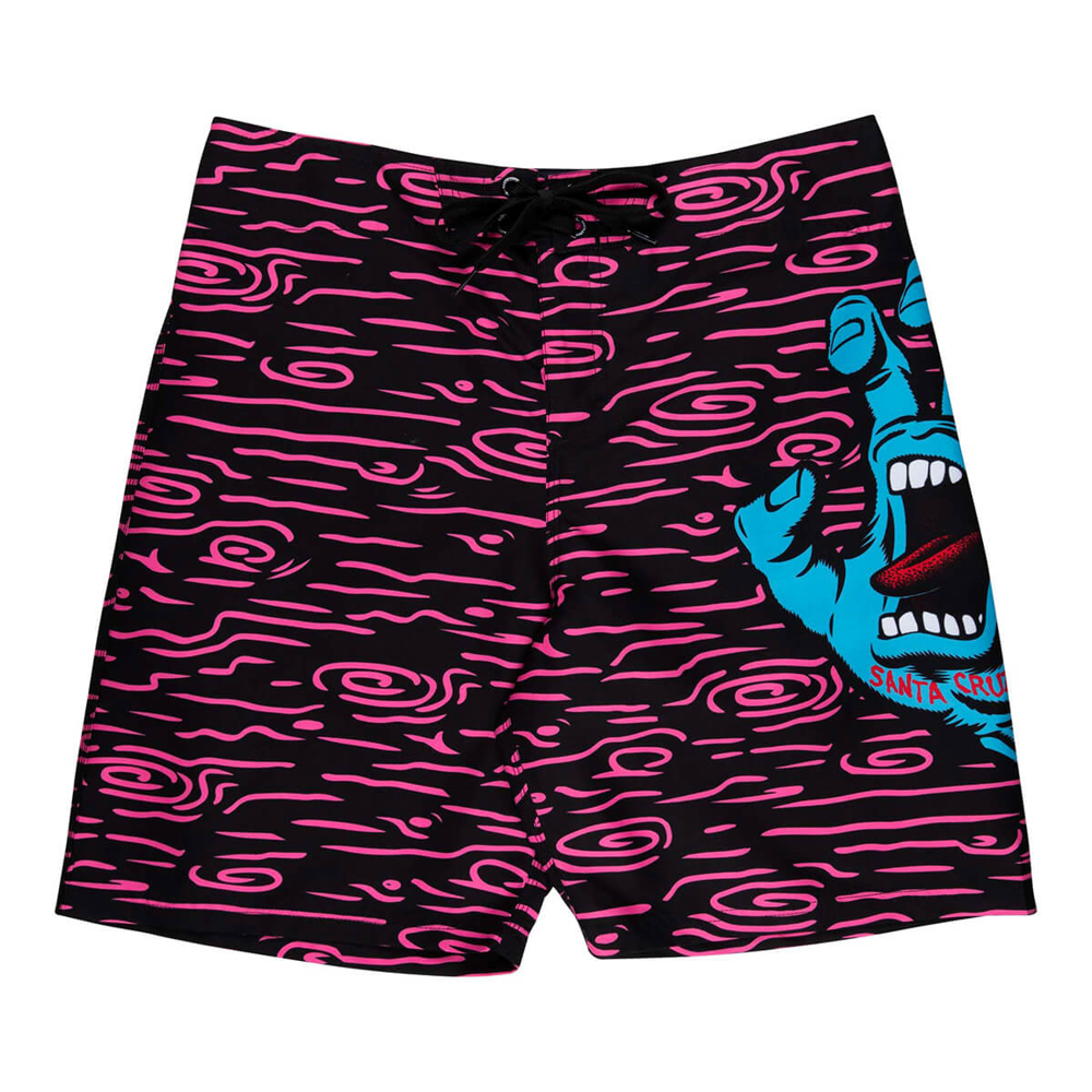 SANTA CRUZ SCREAMING HAND BOARDSHORT NEON WOOD 30