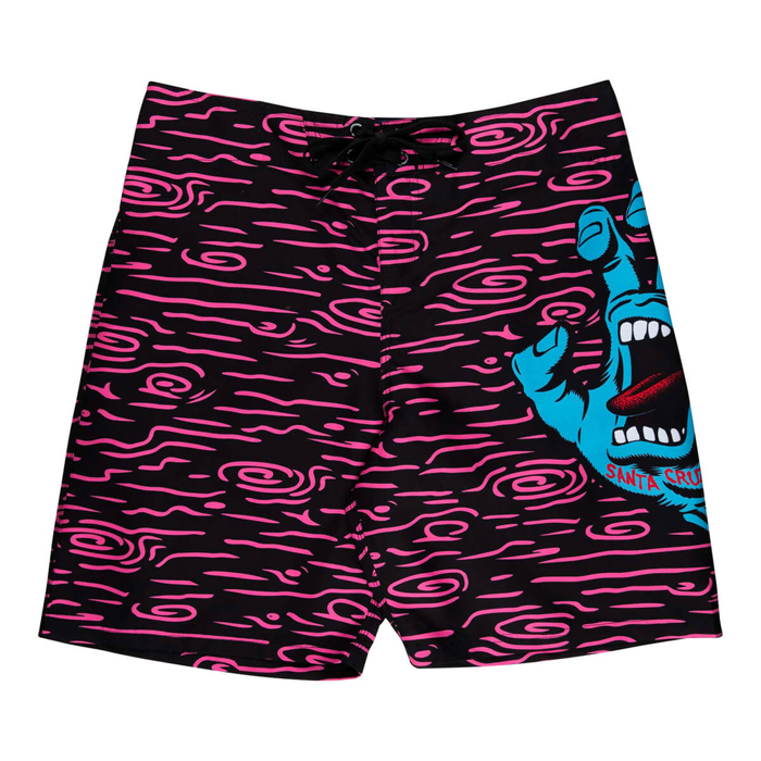 SANTA CRUZ SCREAMING HAND BOARDSHORT NEON WOOD 30