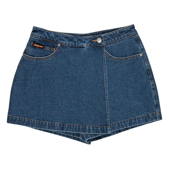 SANTA CRUZ CLASSIC LABEL SKORT CLASSIC BLUE 10