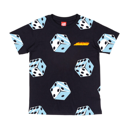 SANTA CRUZ YOUTH BIG DICE T-SHIRT BLACK 10. 08. 2025