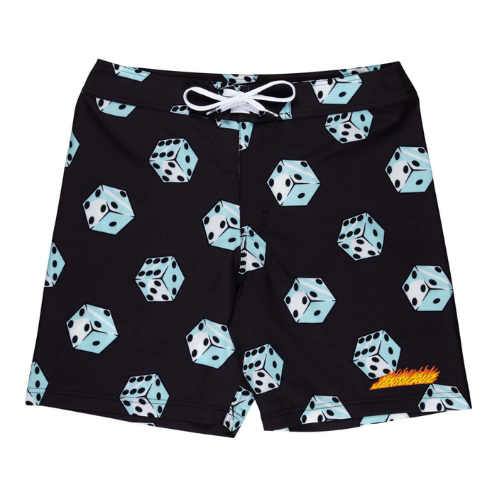 SANTA CRUZ FLAMING STRIP DICE BOARDSHORT BIG DICE 36