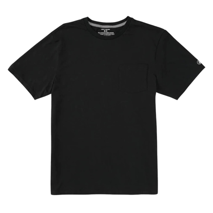 VOLCOM SOLID SHORT SLEEVE POCKET TEE BLACK M