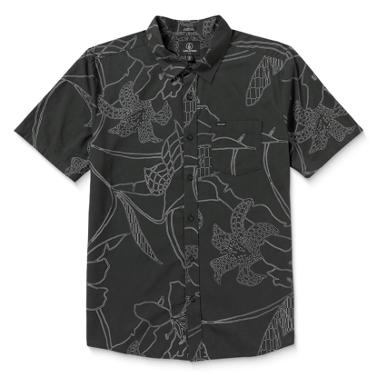 VOLCOM CAD FLORAL SHIRT STEALTH S