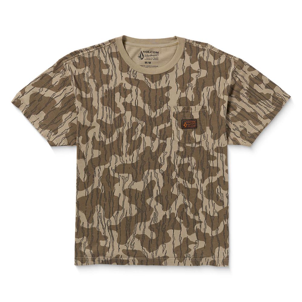VOLCOM VOLCOGNITO T-SHIRT BRINDLE L