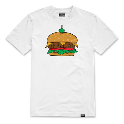ETNIES ETNIES BURGER TEE WHITE M