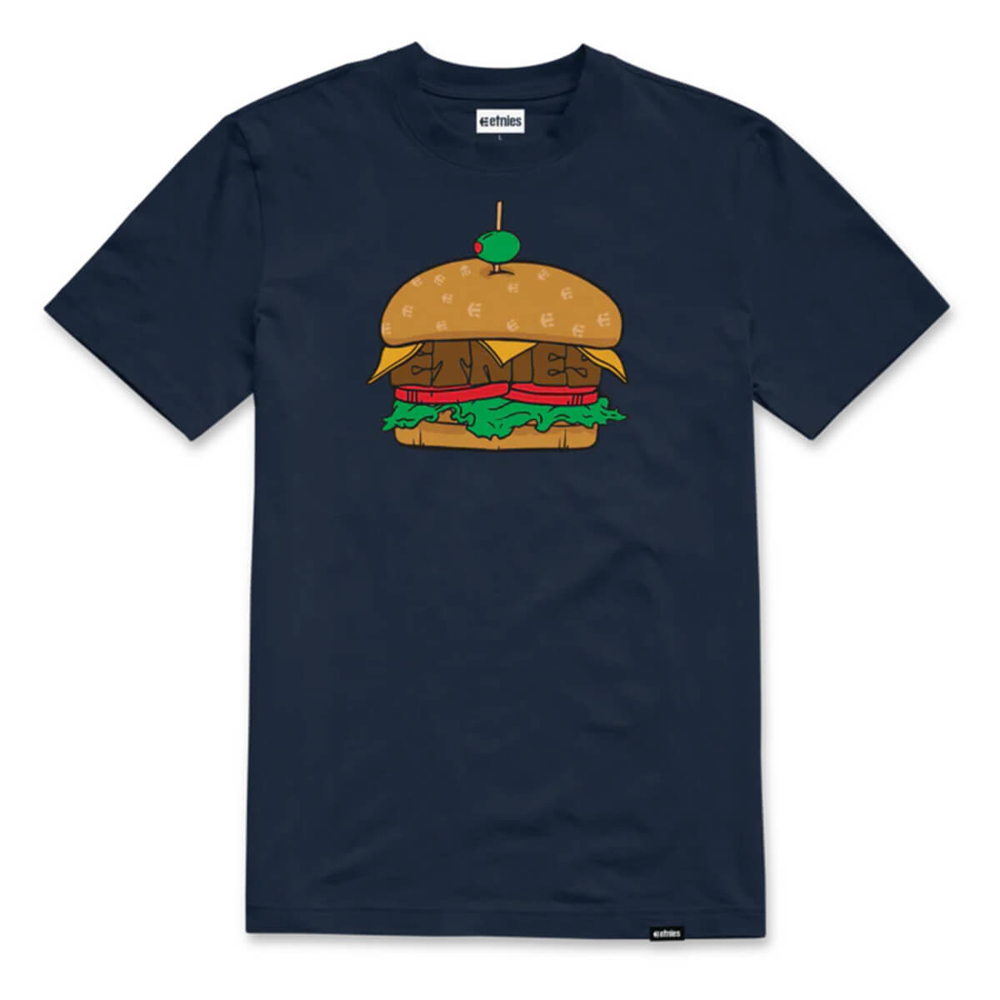 ETNIES ETNIES BURGER TEE NAVY S