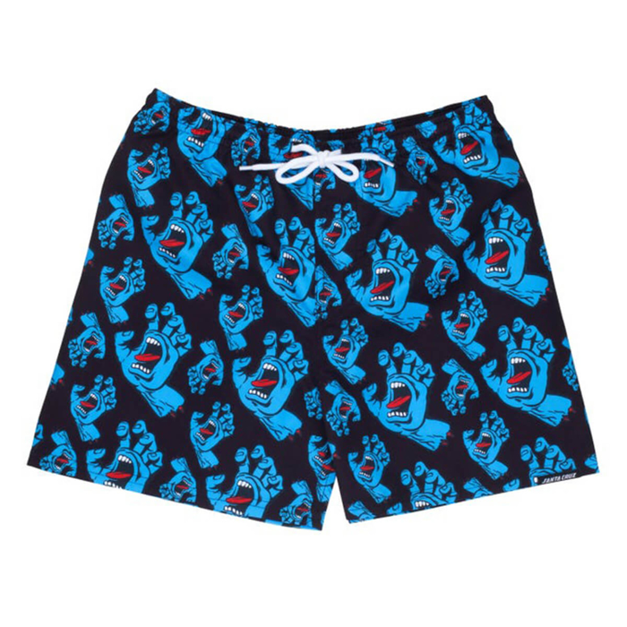 SANTA CRUZ YOUTH HANDS ALL OVER SWIMSHORT BLACK  6-8