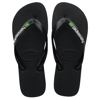 HAVAIANAS BRASIL LOGO BLACK/BLACK 39/40