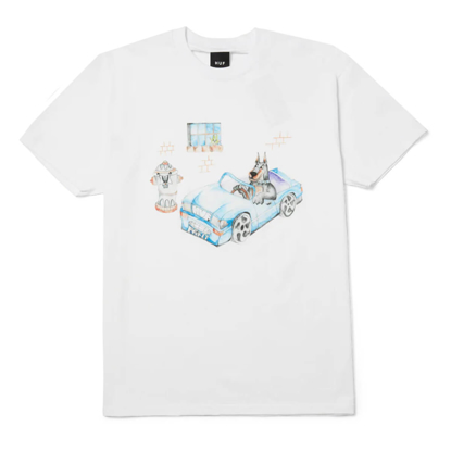 HUF ROAD DAWG T-SHIRT WHITE S