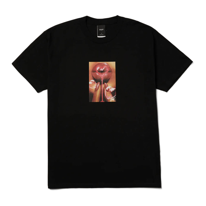 HUF BUBBLE T-SHIRT BLACK L