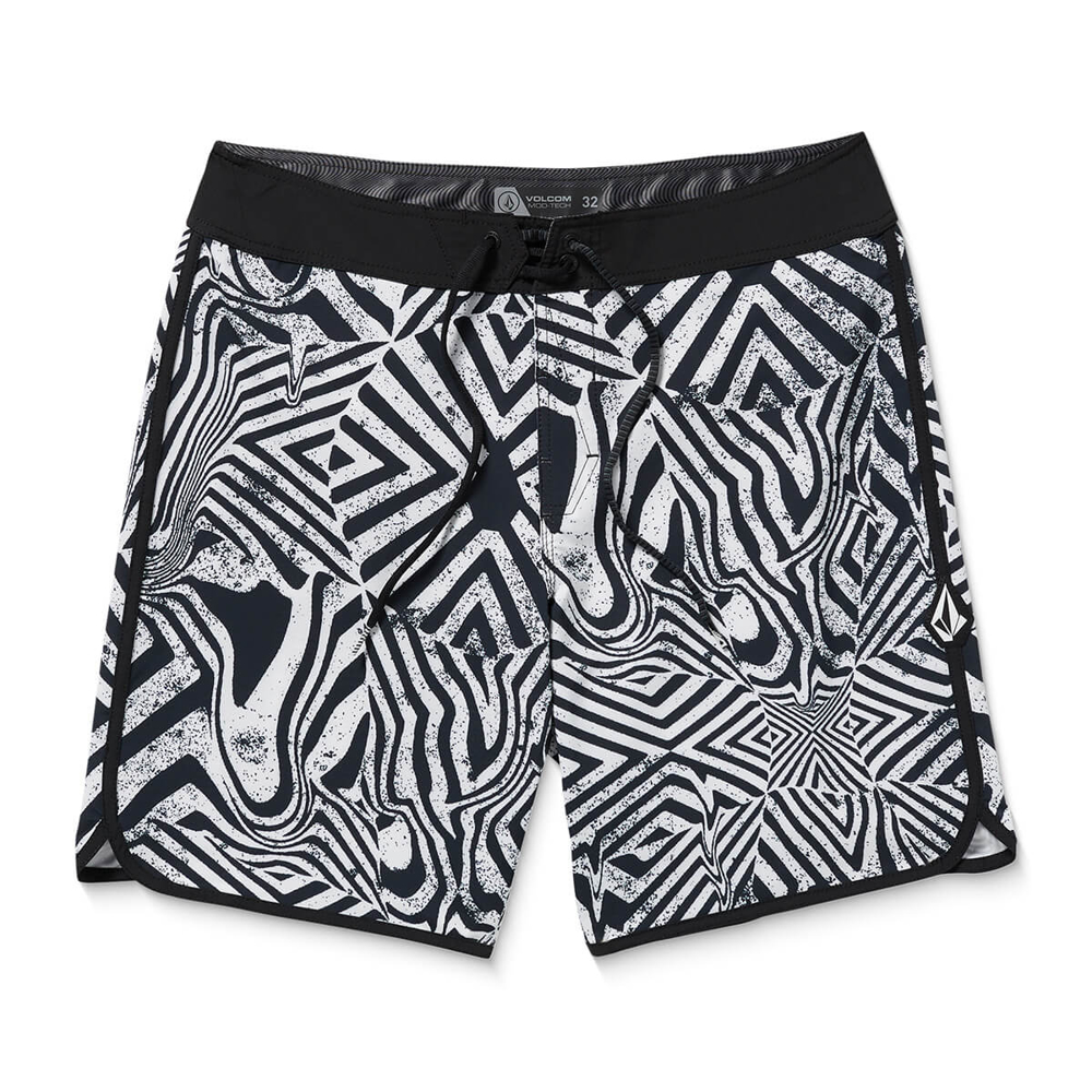 VOLCOM INFUSE SCALLOP MOD 19" WHITE BLACK 36