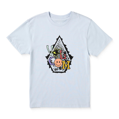 VOLCOM PSYCHOSIS T-SHIRT KID ICE BLUE S