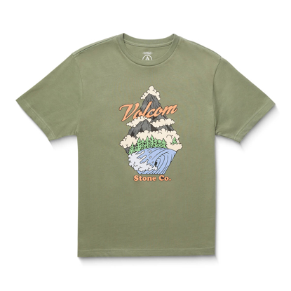 VOLCOM PNW T-SHIRT KID LIGHT OLIVE S