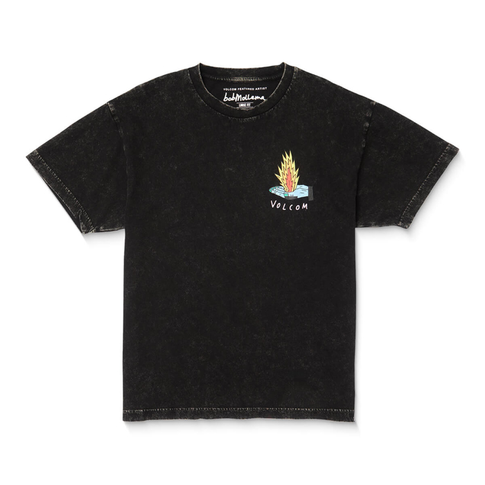 VOLCOM FA BOB M 1 LSE T-SHIRT KID WASHED BLACK M