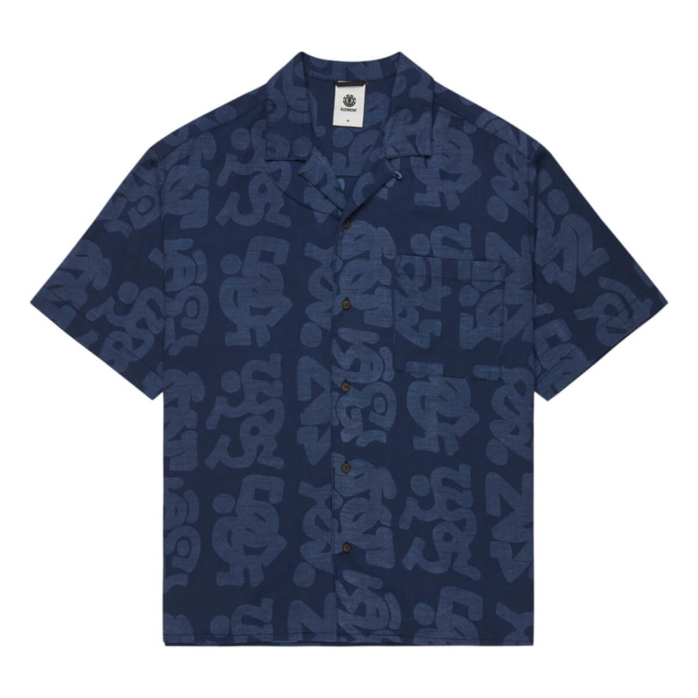 ELEMENT THALWEG SHIRT INDIGO STAMP M