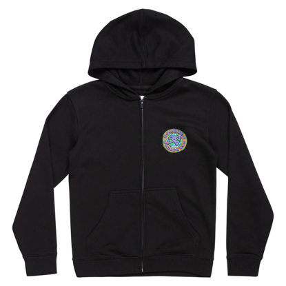 DC SPINNER ZIP HOODIE BOY BLACK S/10