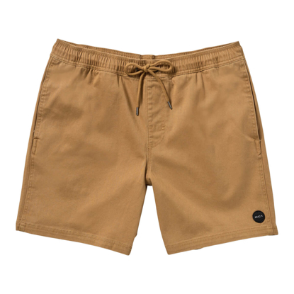 RVCA ESCAPE ELASTIC SHORT CAMEL L