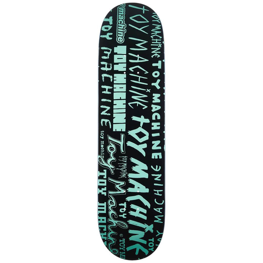 TOY MACHINE WORD MARKS BLACK 8.25" DECK 8.25"