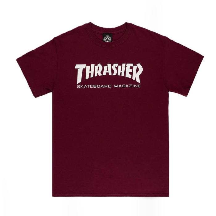 THRASHER MAGAZINE SKATEMAG T-SHIRT MAROON XXL