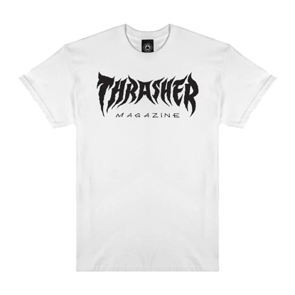 THRASHER MAGAZINE METAL T-SHIRT WHITE XL