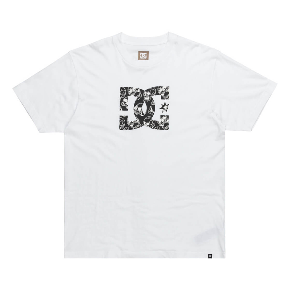 DC DC STAR SKULLY T-SHIRT WHITE S
