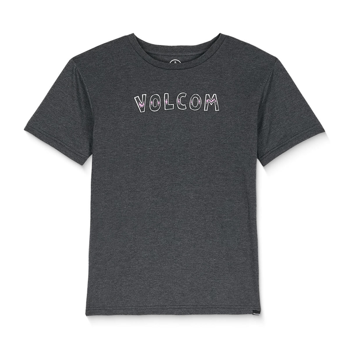 VOLCOM VOLFIRE HTH T-SHIRT HEATHER BLACK L