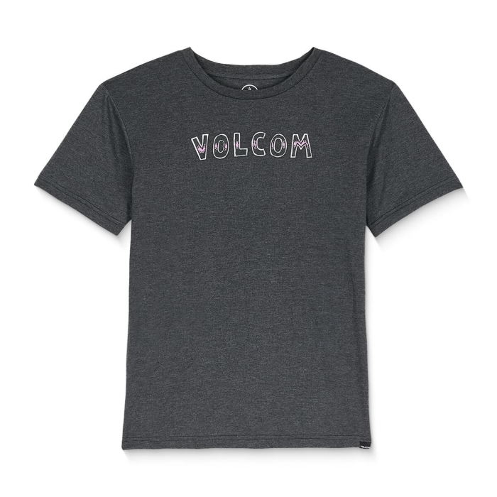 VOLCOM VOLFIRE HTH T-SHIRT HEATHER BLACK XL