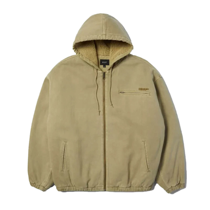 HUF WHAT A JUNGLE DENIM WORK JACKET DESERT XL