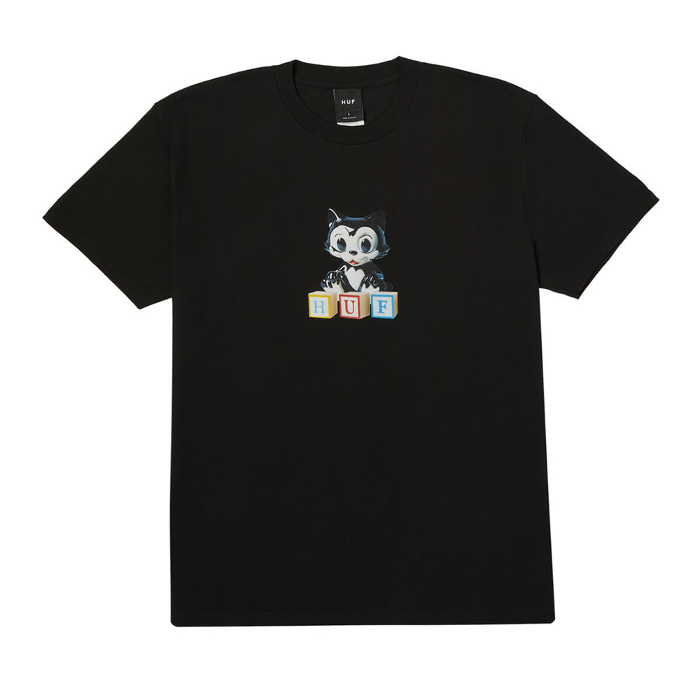 HUF BLOCKS T-SHIRT BLACK S