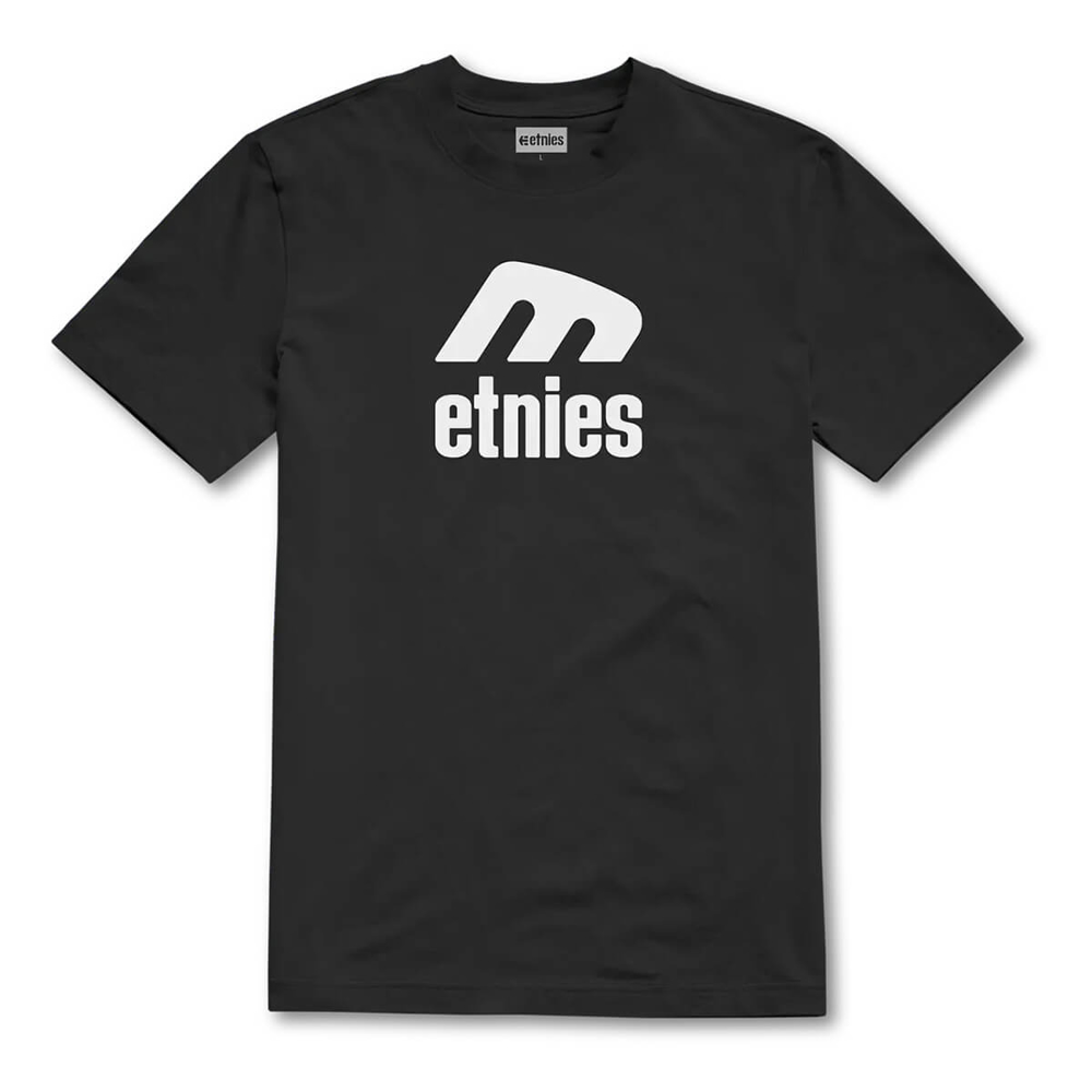 ETNIES ICON E T-SHIRT BLACK/WHITE M