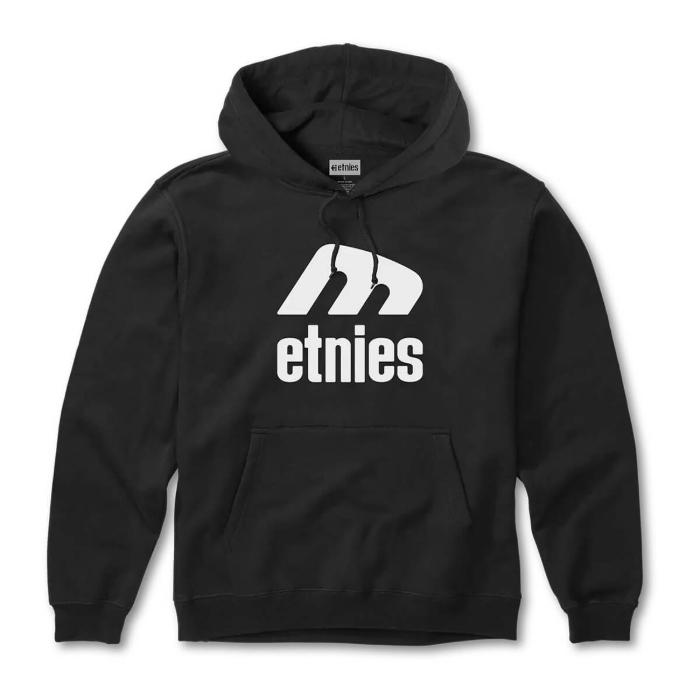 ETNIES ICON E HOODIE BLACK/WHITE L