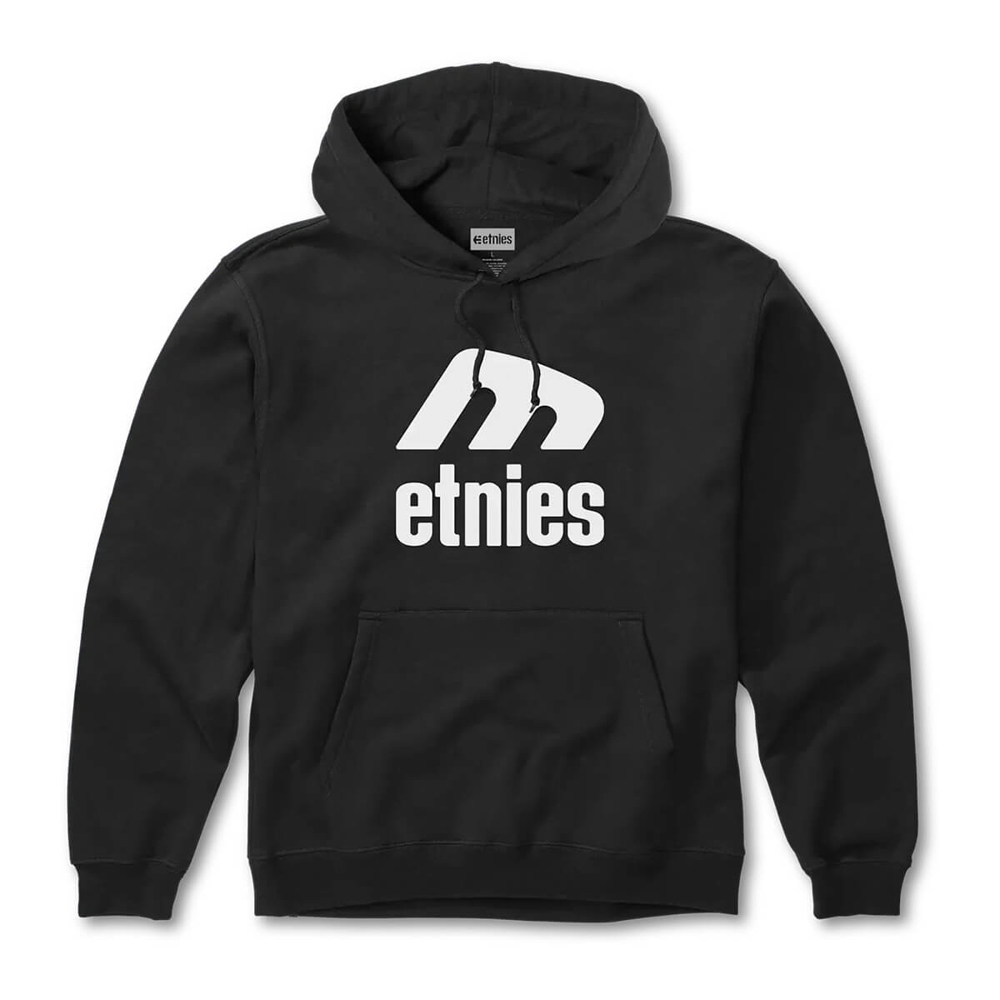 ETNIES ICON E HOODIE BLACK/WHITE XL