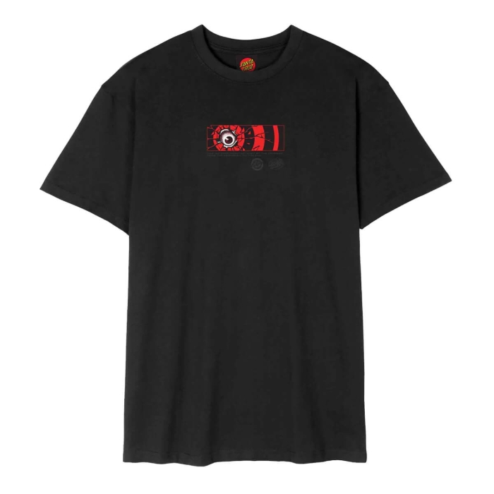 SANTA CRUZ ROSKOPP DISSECT STRIP T-SHIRT BLACK L
