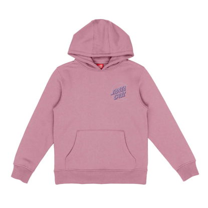 SANTA CRUZ YOUTH IMPRINT MOON DOT HOOD UNIVERSAL PINK 8-10
