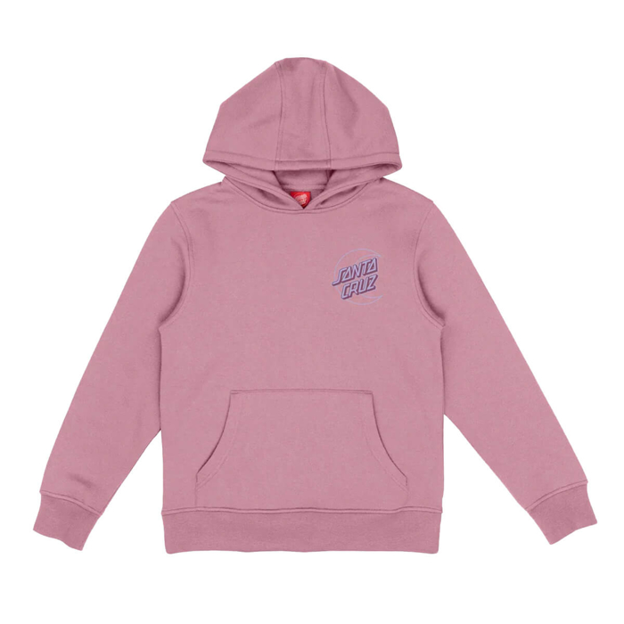 SANTA CRUZ YOUTH IMPRINT MOON DOT HOOD UNIVERSAL PINK 10-12