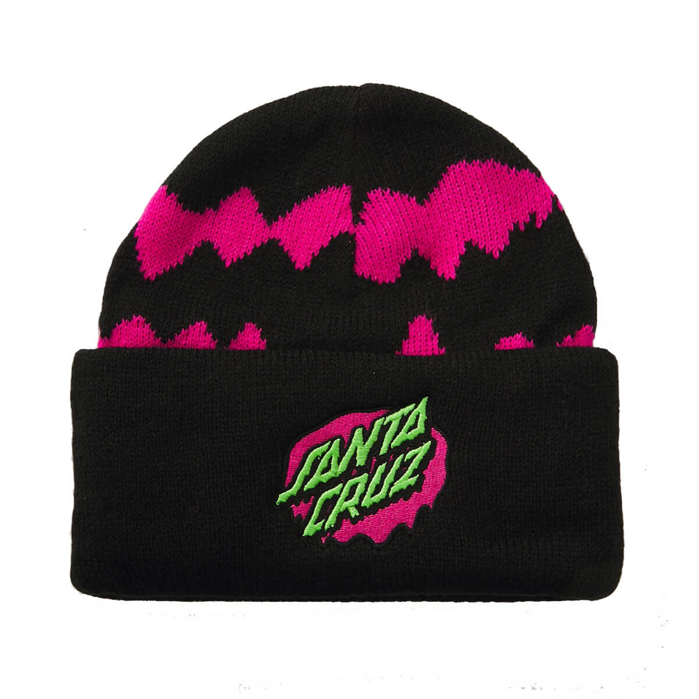 SANTA CRUZ YOUTH SLIME STRIPE BEANIE BLACK SLIME STRIPE UNI
