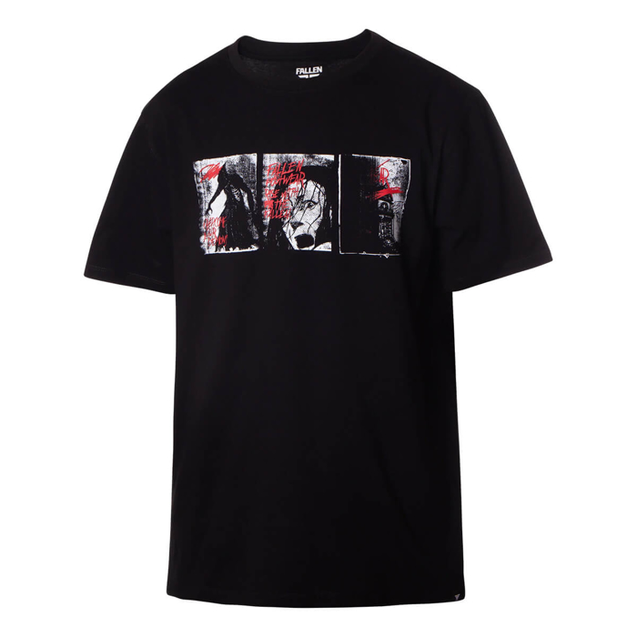 FALLEN DEMONS T-SHIRT BLACK/RED L