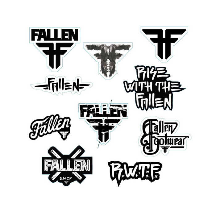 FALLEN ASSORTED STICKERS (LOGO PACK) UNI