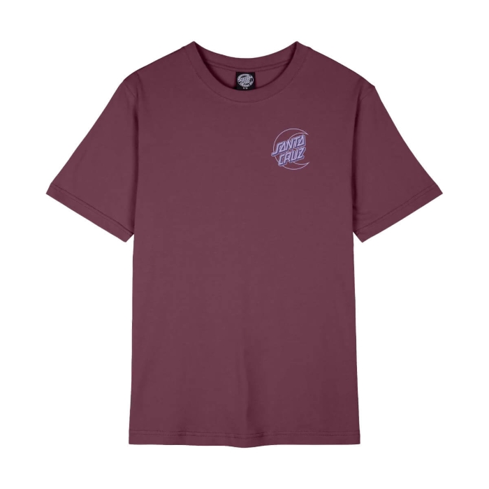 SANTA CRUZ IMPRINT MOON DOT T-SHIRT DARK CHERRY 8