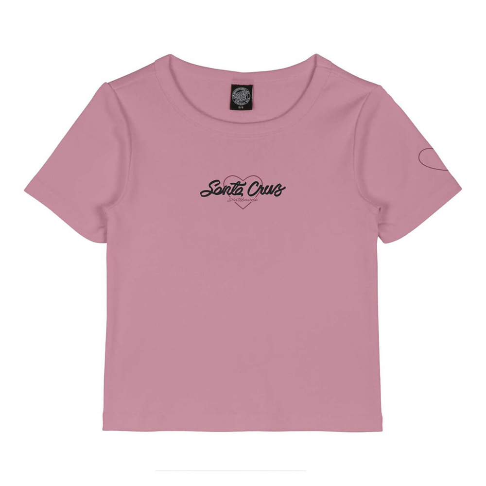 SANTA CRUZ LOVE SCRIPT FRONT T-SHIRT UNIVERSAL PINK 6
