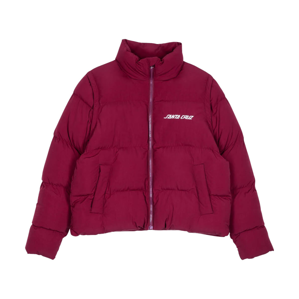 SANTA CRUZ STRIP 2 IN 1 QUILTED JACKET DARK CHERRY 8