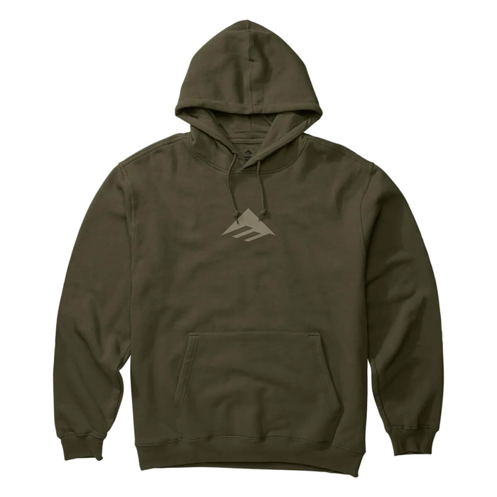 EMERICA TRIANGLE HOODIE MILITARY M