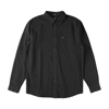 VOLCOM CADEN SOLID LONG-SLEEVE SHIRT ANTIQUE BLACK XL