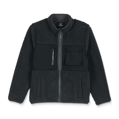VOLCOM STORM STONE ZIP FLEECE ASPHALT BLACK S