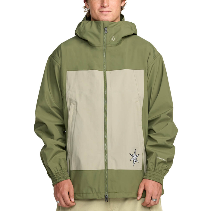 VOLCOM ARTHUR 3L JACKET DARK OLIVE S