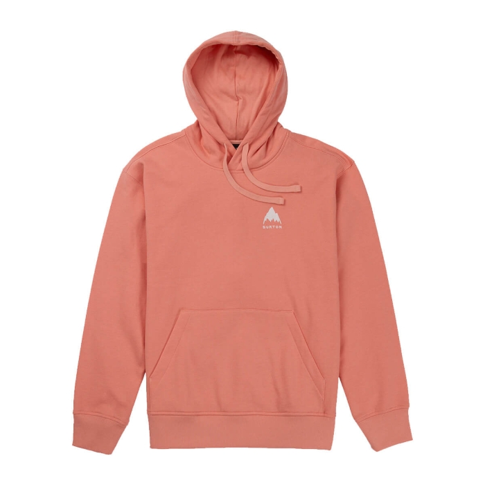BURTON MOUNTAIN PULLOVER HOODIE SUNRISE CORAL L